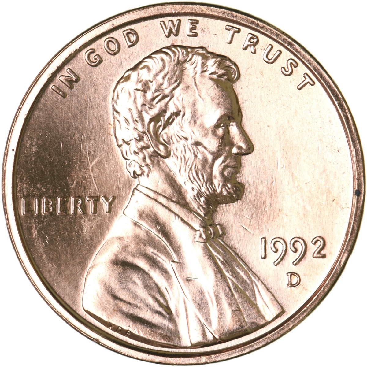 1992-D 1C RD リンカーン メモリアル 1セント 1992 D Lincoln Memorial