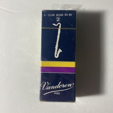 5 Reeds Vandoren Traditional Bass Clarinet Reeds 2 - 1 Pack