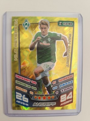 Match Attax Extra 13/14 Petersen Fan Favorit 540 Werder Bremen 2013/2014