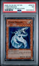 2005 YU-GI-OH! 1st Ed Cyber Dragon Cybernetic Revolution PSA 7