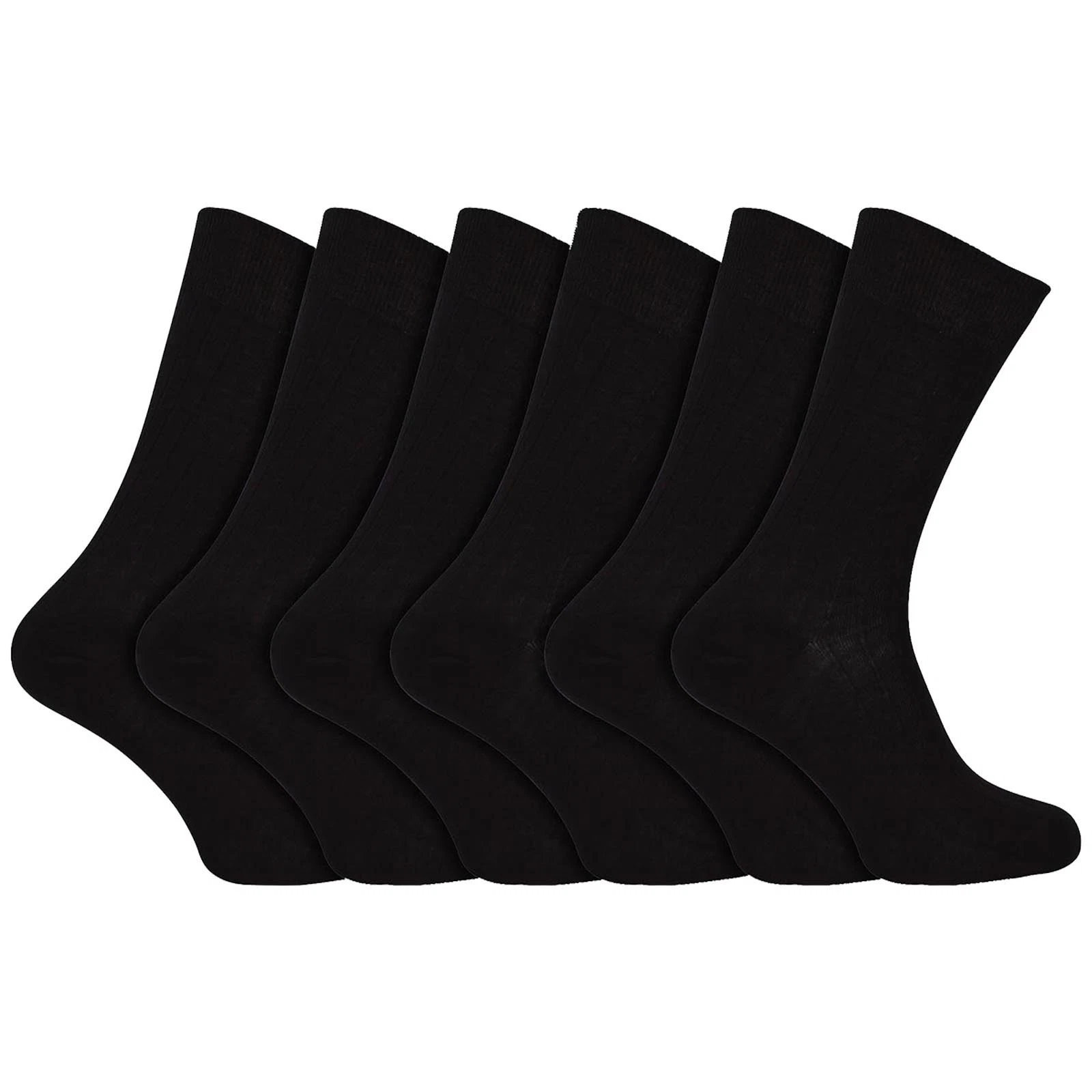 12 Pair Mens 100% Egyptian Cotton Luxury Seamless Mid Calf Black Socks
Opens in a new window or tab