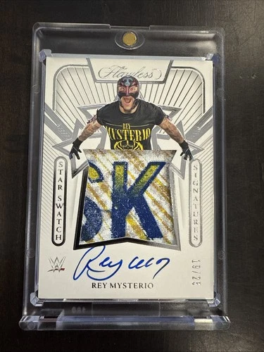 REY MYSTERIO 2024 PANINI FLAWLESS WWE STAR SWATCH PATCH SIGNATURES AUTO /25