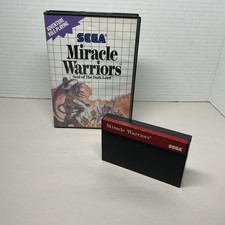 MIRACLE WARRIORS SEAL OF THE DARK LORD SMS SEGA MASTER SYSTEM