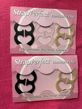 Set of 5 New Strap Perfect Bar Strap Concealer Clip 2 Black, 1 Clear, 2 Beige