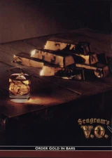 1990 Seagrams: Order Gold In Bars Vintage Print Ad