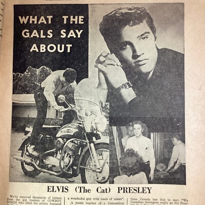 Elvis Cowboy Songs Magazine 1957 Marty Robbins James Dean Cash DJs Reeves Vincen