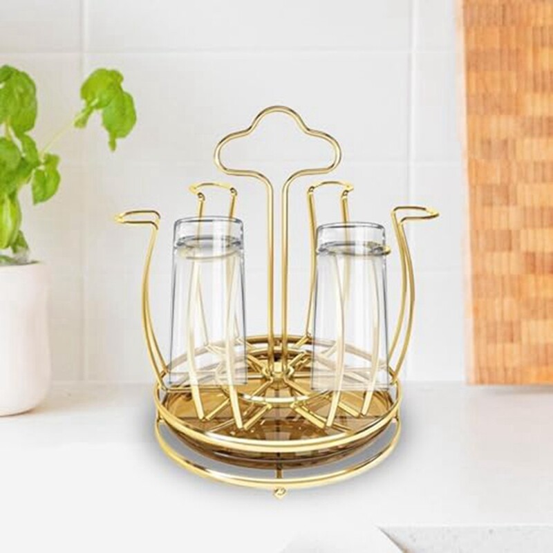 Oikabio Becher-Organizer - Praktische Aufbewahrungsbox Für Tassen & Gläser