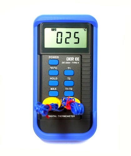 1x DE-3004 Dual Digital Thermometer K Sensor -50~+1300°C -58~+1999°F 0,1°C/°F DER EE - Bild 3 von 8