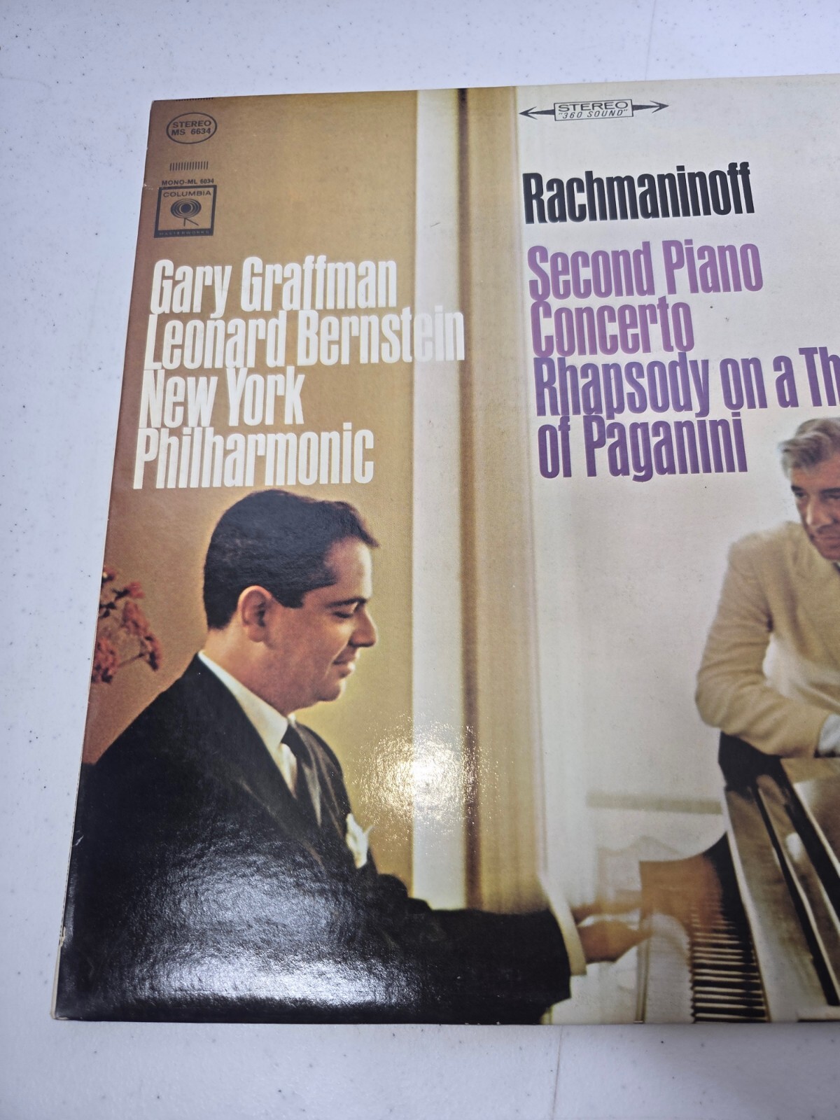 Gary Graffman Leonard Bernstein NY Philharmonic Rachmaninoff Second Piano Vinyl thumbnail 3