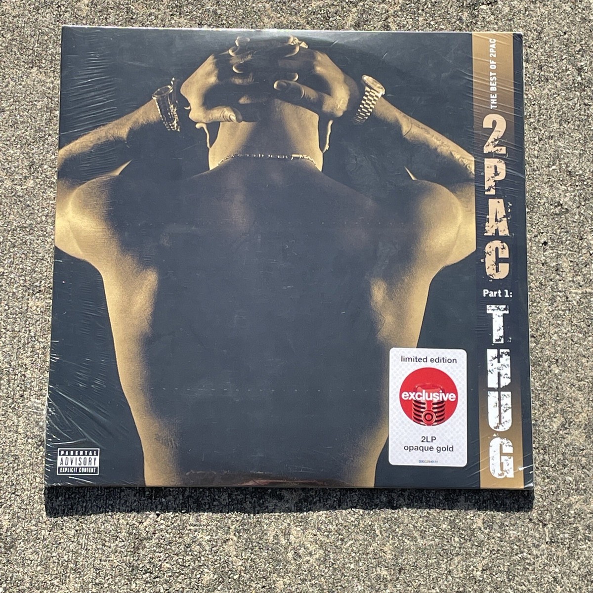 2pac Thug The Best Of 2-Pac Part 1 2x LP Target Opaque Gold Color