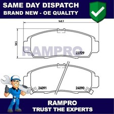 Rampro Front Brake Pads Set Fits Honda Civic 2000-2016 FR-V 2005-