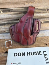 Don Hume Brown Leather H726 Optics Ready Holster For Taurus PT24/7 Right