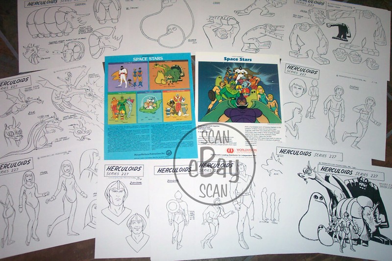 HERCULOIDS SPACE STARS ANIMATORS MODEL SHEETS HANNA BARBERA Art Reference Guide