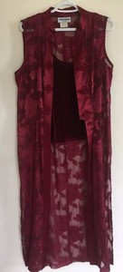 Wayne Diamond Vintage para Mujer Talla 12 2 Piezas Conjunto Pantalón Sin  mangas Plumero Usa | eBay