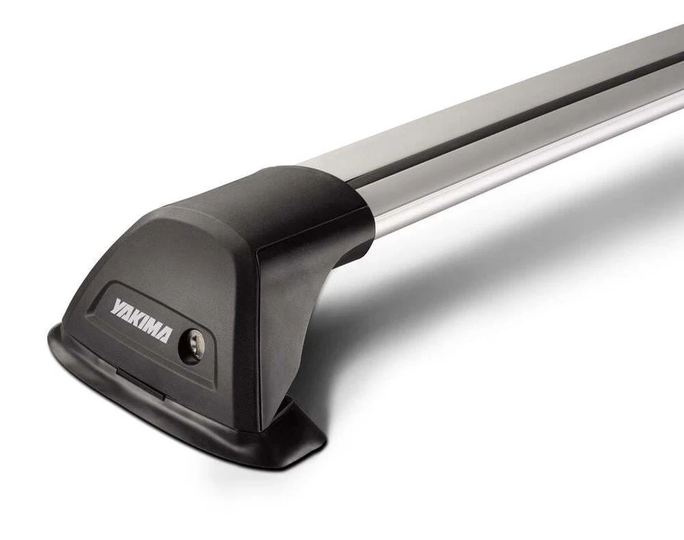 Barras de techo Yakima Whispbar de ala plateada para Kia Sorento 2015-2020 con rieles empotrados Foto 4 de 4