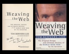 TIM BERNERS-LEE Autographed Signed Book Weaving The Web World Wide Web WWW HTTP 