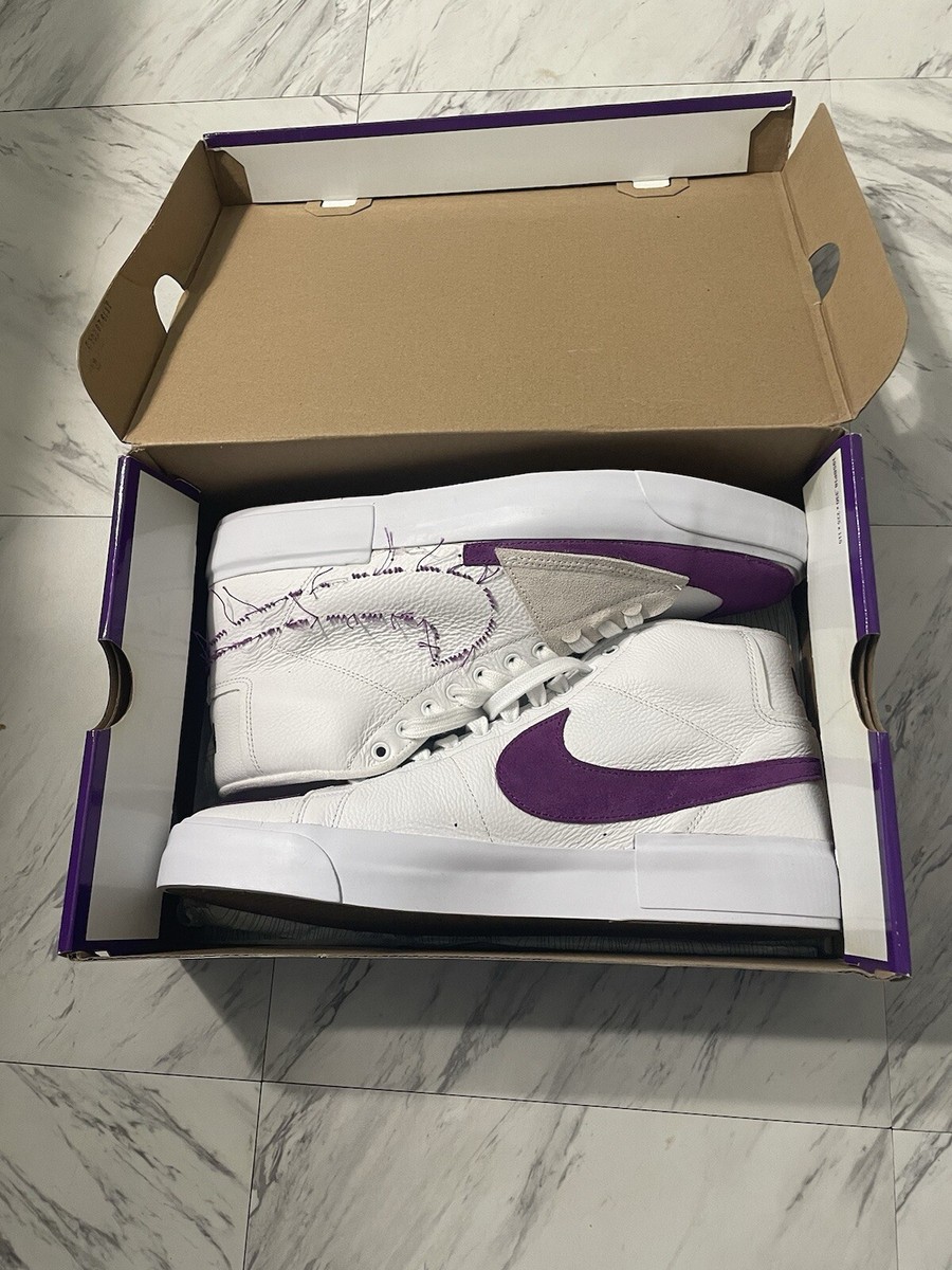 Size 11.5 - Nike Zoom Blazer Edge SB Mid White Viotech for  display picture 3