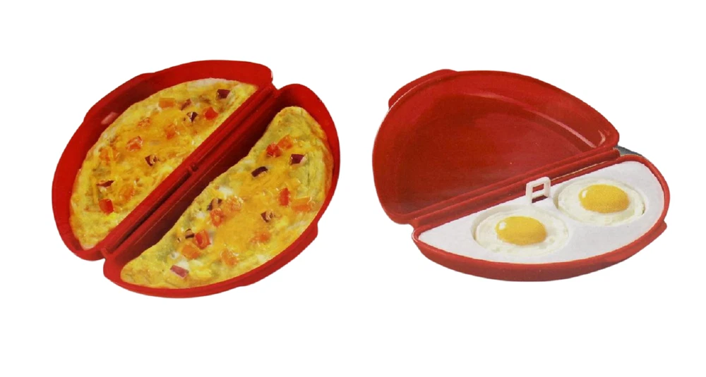 BPA-Free Microwave Egg Cooker for Scrambled Eggs, Omelets & Sandwiches