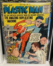 Plastic Man 58 1956-Harvey-The Overlord of Crime-Superhero issue-G/VG