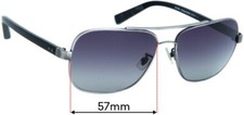 SFx Replacement Sunglass Lenses Fits Coach Hc7022 Bleecker - 57mm Wide