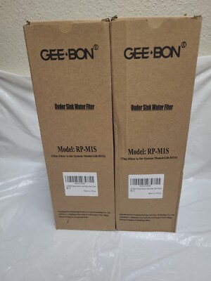 2- Gee-bon Under Sink Water Filter RP-M1S For System GB-M1S New, Factory Sealed 