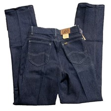 New Old Stock LEE Ms. Rider Jeans High Rise Pin Stripe Straight Leg USA Made 12