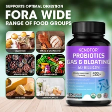 Kenofor Probiotic for Daily Wellness 60 Billion Cfu 30 to 120 Capsules