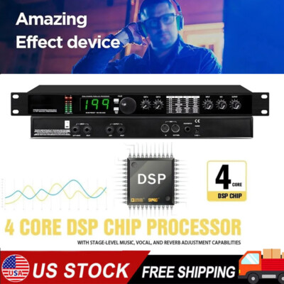 Professional Audio Processor Equalizer Digital Reverb Multi Effect DSP Processor