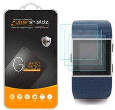 3X Supershieldz for Fitbit Surge Tempered Glass Screen Protector Saver