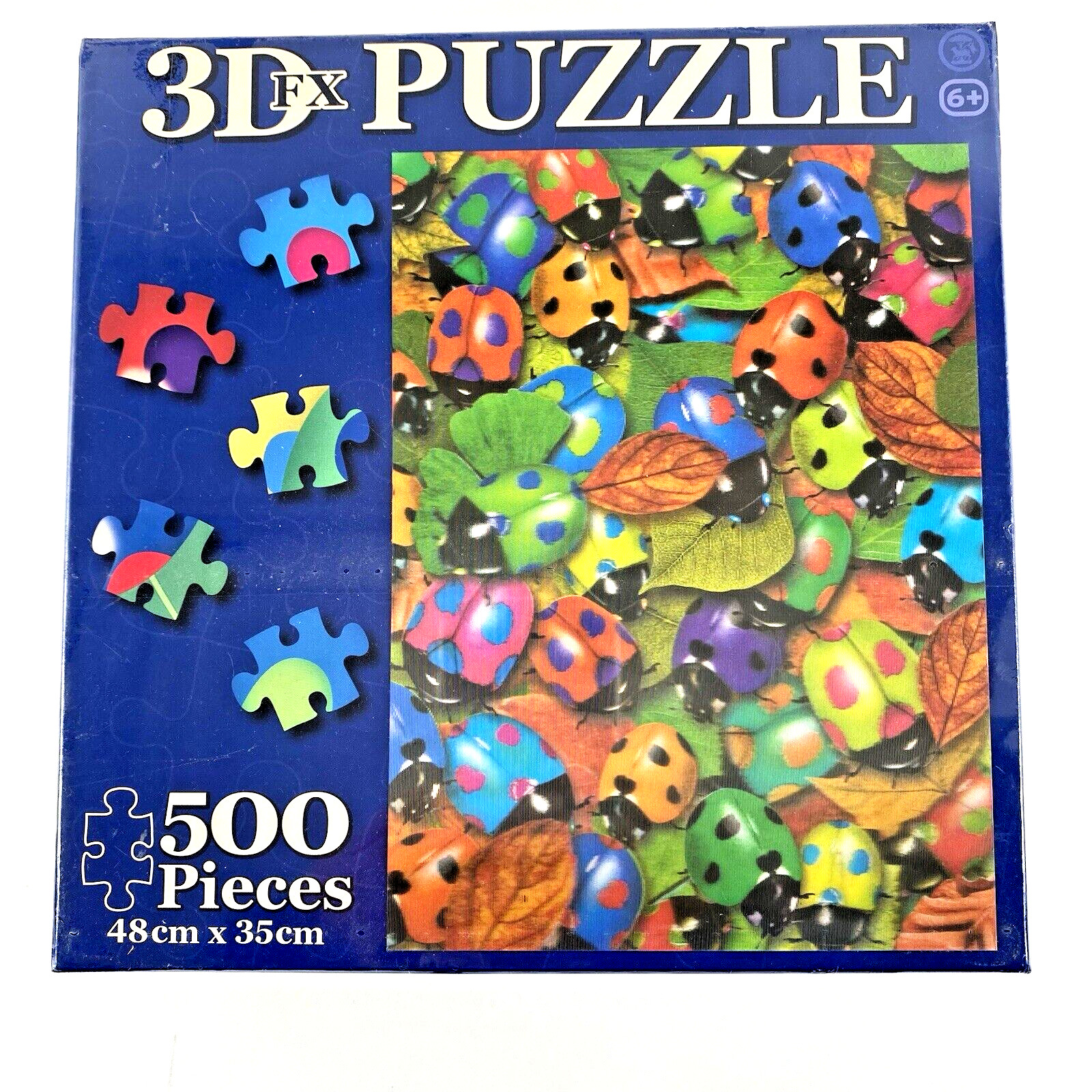 Tobar 3D FX Puzzle 500 Piece Jigsaw Ladybugs Ladybirds Leaves Brand New Sealed