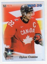 2020/21 DYLAN COZENS SC CARDS SC2021 ROOKIE BLUE PARALLEL #5/15 WJC 20 CAN-22 nc