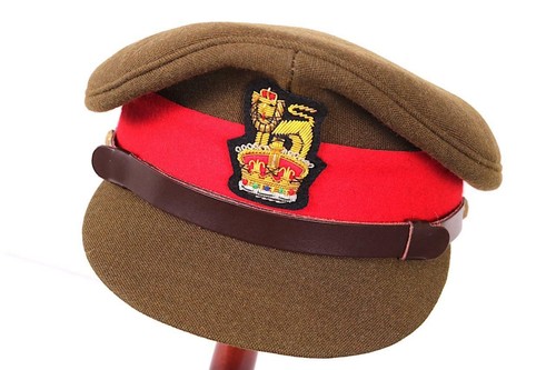 WW2 BRITISH ARMY OTHER RANKS VISOR HAT 