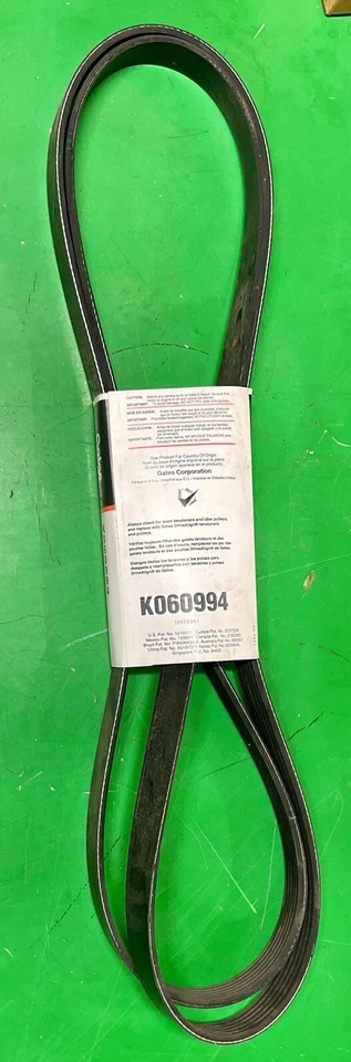 РЕМЕНЬ GATES K060994 MICRO-V для 1993-95 FORD E-150 ECONOLINE V8-5.0L💥БЕСПЛАТНАЯ ДОСТАВКА - Изображение 2 из 2