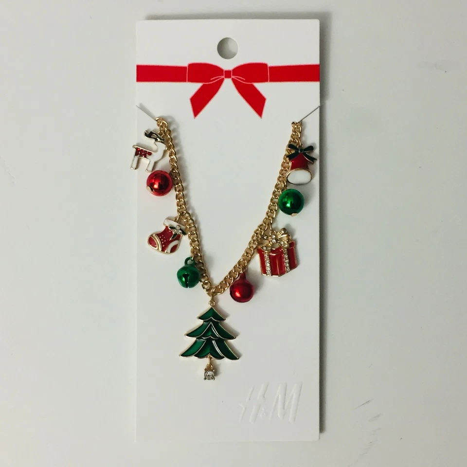 NUEVO CON ETIQUETAS PENDIENTES Árbol de Navidad Aro Cuelga Oreja Perforada Rojo Dorado Navidad Foto 3 de 4