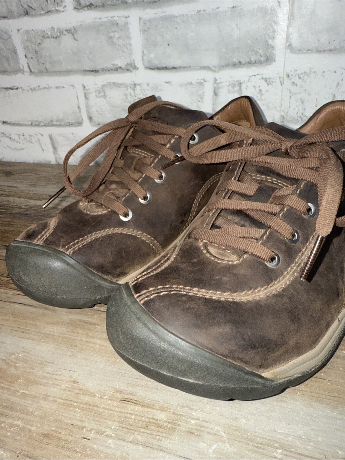 Sneakers Keen marroni in pelle scamosciata Presidio II outdoor escursionismo grunge taglia 7