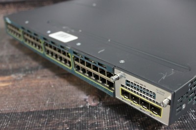 Cisco WS-C3560X-48T-S 3560-X C3KX-NM-1 C3KX-PWR-350WAC 15.2 *1-YR Warranty!*