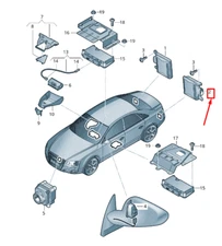 NEW AUDI A8 4H LEFT LANE CHANGE ASSIST CONTROL UNIT 4H0907568A