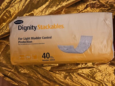 NEW - DIGNITY STACKABLES 40 PADS by HARTMANN - Adult Diapers Underwear # 30053