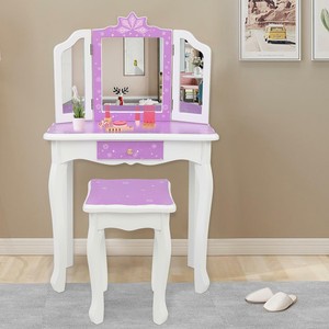 childs vanity table and stool