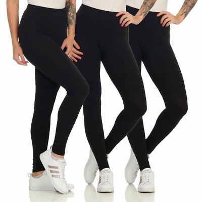 3er Pack Jogginghosen Unisex - High Waist Fitnesshosen Mit Taschen S-3XL