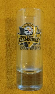 Steelers SuperBowl 40 Champion Tall Shot Glass