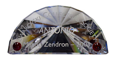 Swarovski Crystal Figurine, Title Plaque Antonio, 2003 AE (626472) 2.7'' NIB