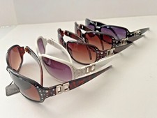 Womens New Fashion Bling Sunglasses With Rhinestone Look UV400 100 Protection