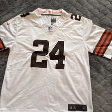 Nike NFL Cleveland Browns Nick Chubb #24 On Field Jersey White Mens 2XL