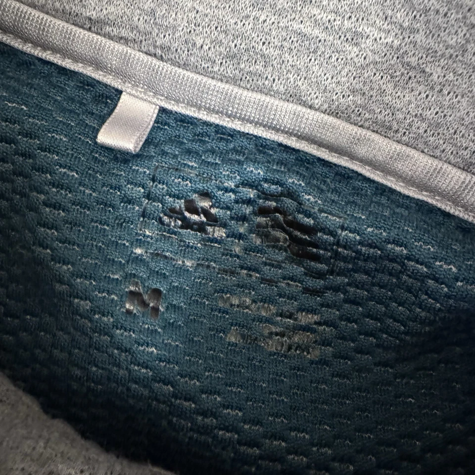 Miami Redhawks Sweatshirt Mens Medium Gray 1/4 Zip Pullover Adidas - Image 2 of 4