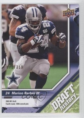 2009 Upper Deck Draft Edition History Green 71/350 Marion Barber III #163 0a1