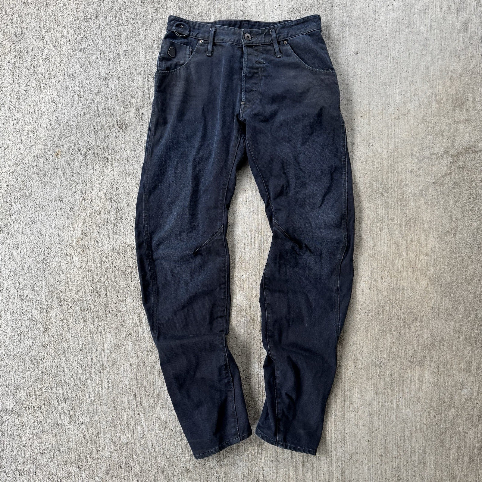 G Star Raw Denim Arc Zip 3D Loose Tapered Jeans Blue Hip Hop Biker Grunge 30x32