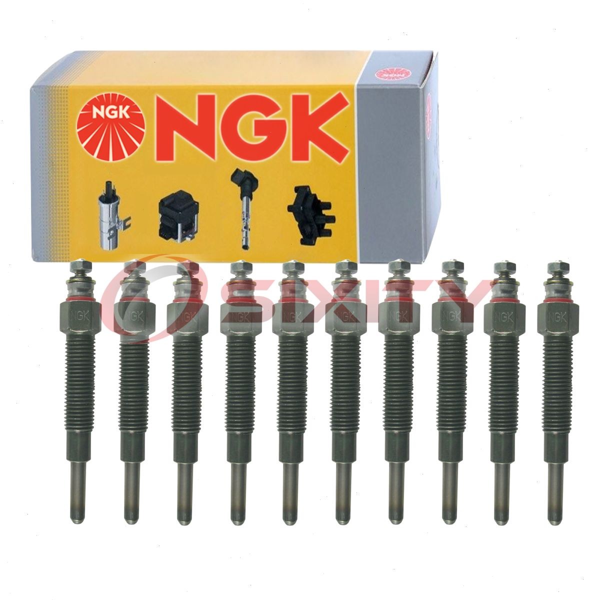 10 pc NGK 4018 Y-757RS Glow Diesel Glow Plugs for 5-86115977-0 5-86115977 dt