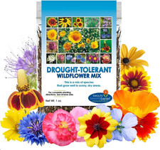 Drought Resistant Wildflower Seeds - 1Oz, Open-Pollinated Bulk Flower Seed Mix f 262.56 per gallon