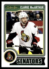 2014-15 O-Pee-Chee #358 Clarke MacArthur Ottawa Senators Hockey Card